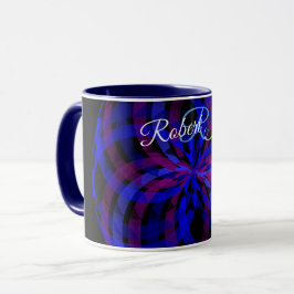 3D Center Flower Petal Geometric Coffee Mug Tasse