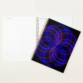 3D Center Geometric Blume Petal Planner Planer