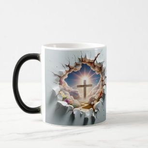 3D Christian Cross Verwandlungstasse