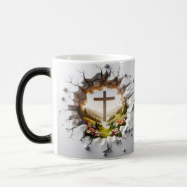 3D Christian Cross Verwandlungstasse