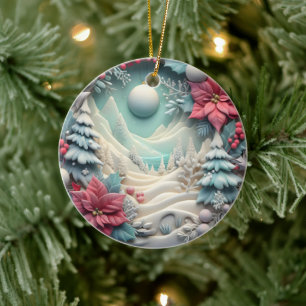 3D ChrSitmas Keramik Ornament