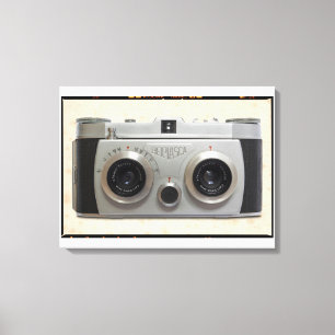 3D Classic-Kamera Leinwanddruck