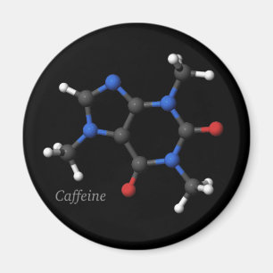 3D Coffein Molecular Model Magnet