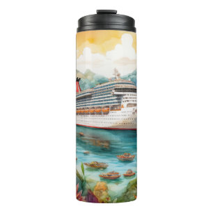 3d Cruise Art Thermosbecher