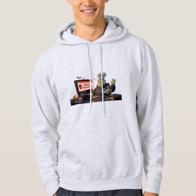 3D Cute Zombie Programmer Chef - Error 666 Coffee  Hoodie (Vorderseite)
