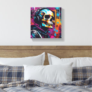 3D-Cyberpunk-Leinwand  Leinwanddruck
