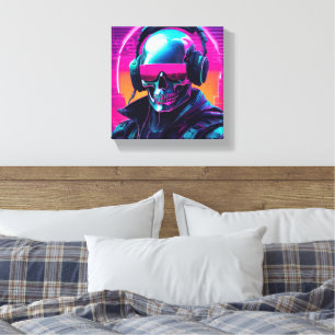 3D-Cyberpunk-Leinwand Leinwanddruck