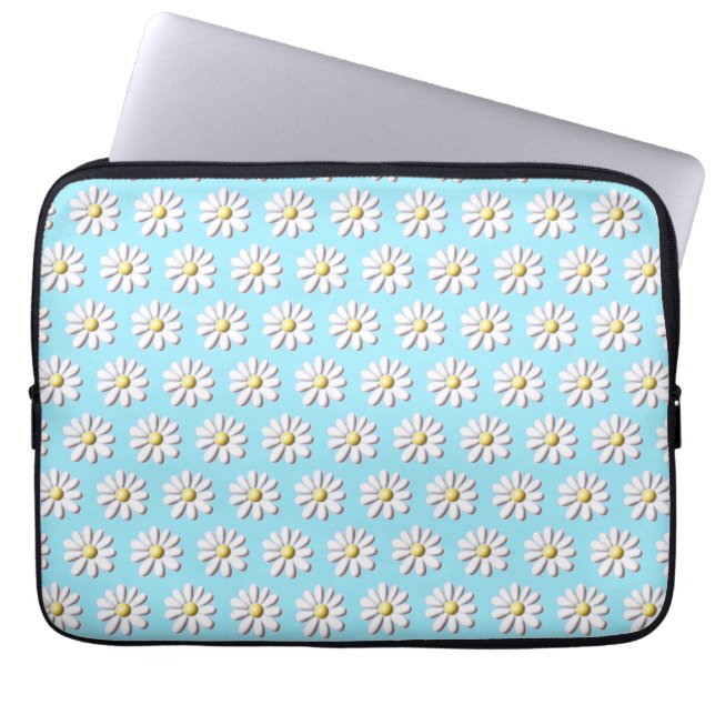 3D Daisy-Blume Laptopschutzhülle (Vorderseite)