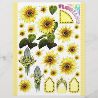 3D-Decoupage - Floriade - Gelbe Sonnenblume