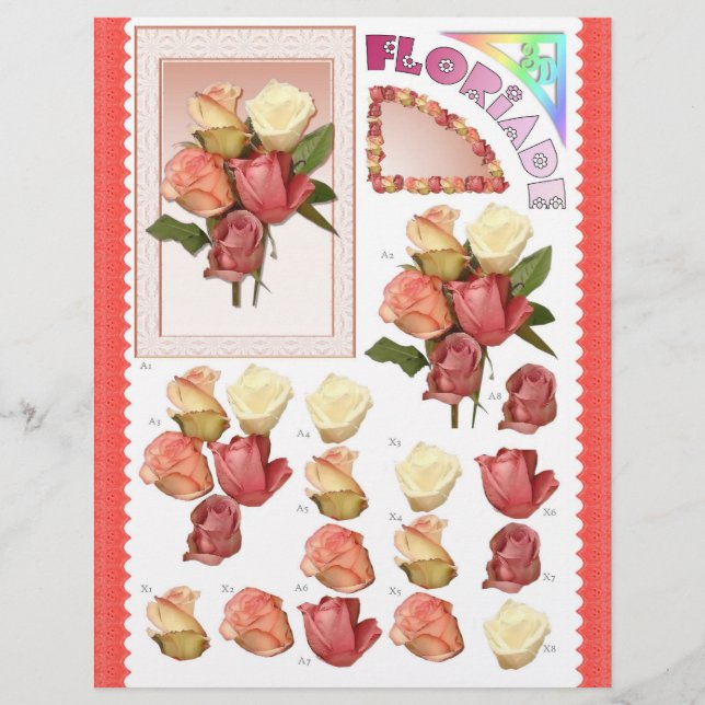 3D-Decoupage - Floriade - Rose-Bunch (Vorderseite)