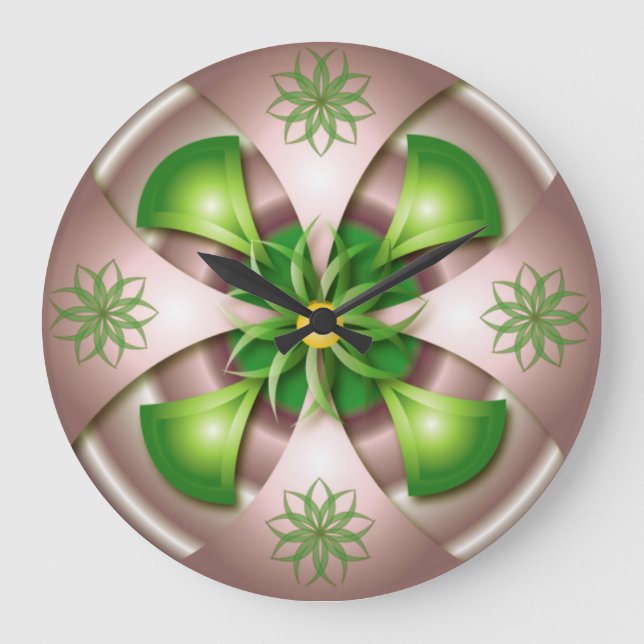 3D-Design-Wanduhr Große Wanduhr (Vorderseite)