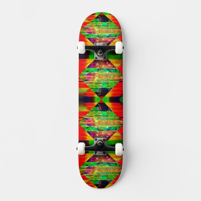 3D Diamanteffekt Skateboard (Vorderseite)