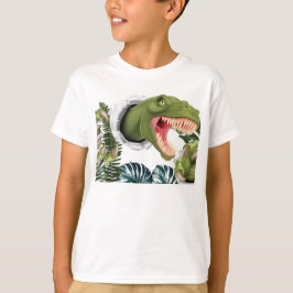 3D-Dinosaur-Geburtstag T-Shirt