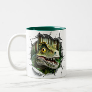 3D Dinosaurier Hot Cocoa Kinder Zweifarbige Tasse