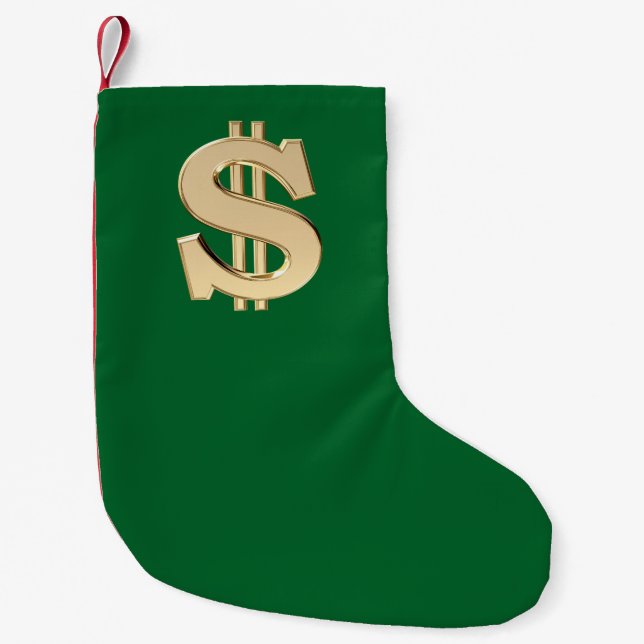 3D-Dollar Kleiner Weihnachtsstrumpf (Vorderseite)