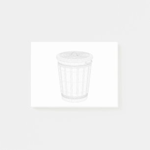 3D-Drahtmodell von Müllhalde Post-it Klebezettel