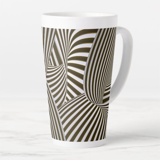 3D-Drehungen Latte Tasse (Rechte Ecke)