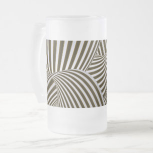 3D-Drehungen Mattierte Bier-Tasse Mattglas Bierglas