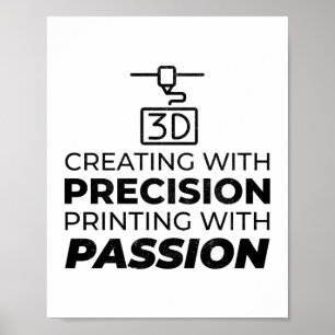 3D Druckdrucker-Bediener-Funny Poster