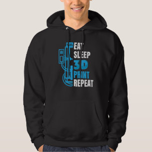 3D-Drucker 3D-Modellbauer 3D-Druck Hoodie