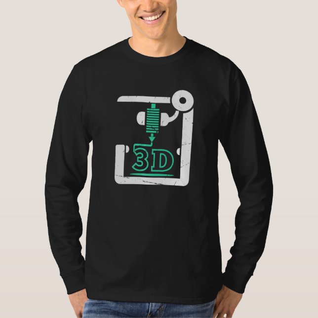 3D-Drucker, CNC G-Code 3d-Drucker T-Shirt (Vorderseite)