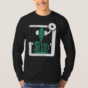 3D-Drucker, CNC G-Code 3d-Drucker T-Shirt