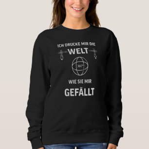 3D-Drucker I 3D-Druck CNC-Kabelmotiv für Modell M Sweatshirt