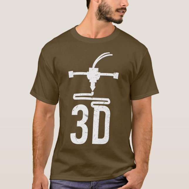 3D-Druckernozzle Design Cooler 3D-Druckgürtel T-Shirt (Vorderseite)