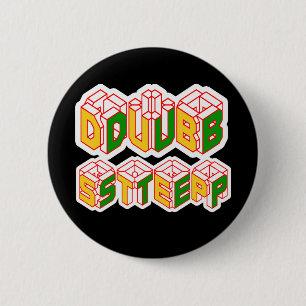 3D Dubstep Shirt Button