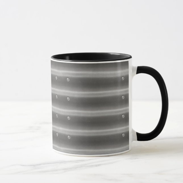 3D-Effekt Stahlmetallkaffee-Tasse Tasse (Rechts)