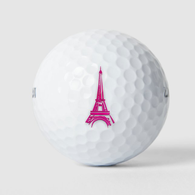 3d Eiffelturm, Frankreich, Klippe Golfball (Vorderseite)