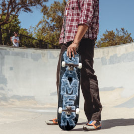 3D-Eis-Logo | Eisiges Kristall-Gamer Skateboard