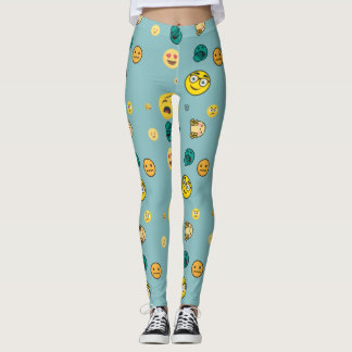 3d-Emojis-Muster Leggings