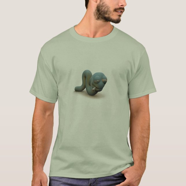 3d entsteinter Wurm T-Shirt (Vorderseite)