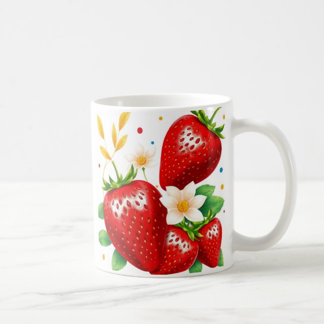 3D-Erdbeerverpackung, Tasse für 3D-Tasse (Rechts)