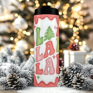 3D Fa La La Christmas Thermosbecher