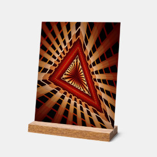 3D-Fantasie-Netzwerk Moderne fraktale Grafikdesign Acrylschild