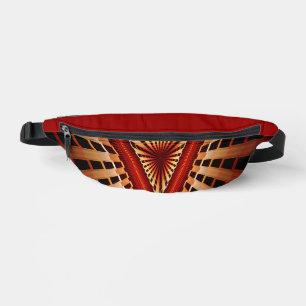 3D-Fantasie-Netzwerk Moderne fraktale Grafikdesign Bauchtasche