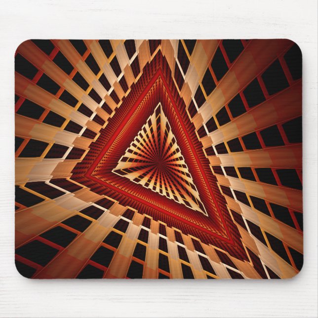 3D-Fantasie-Netzwerk Moderne fraktale Grafikdesign Mousepad (Vorne)
