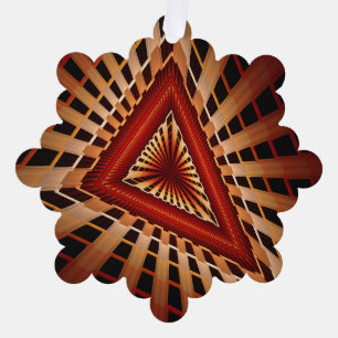 3D-Fantasie-Netzwerk Moderne fraktale Grafikdesign Ornament Karte