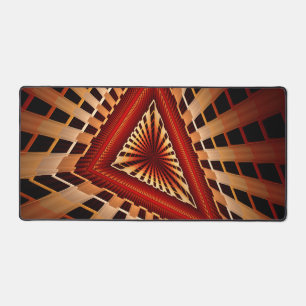 3D-Fantasie-Netzwerk Moderne fraktale Grafikdesign Schreibtischunterlage