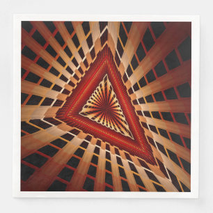 3D-Fantasie-Netzwerk Moderne fraktale Grafikdesign Serviette