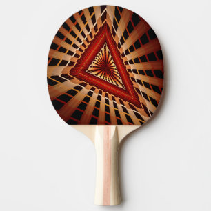 3D-Fantasie-Netzwerk Moderne fraktale Grafikdesign Tischtennis Schläger