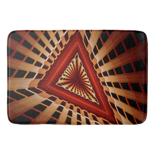 3D Fantasy Network Modern Fraktal Graphic Design Badematte