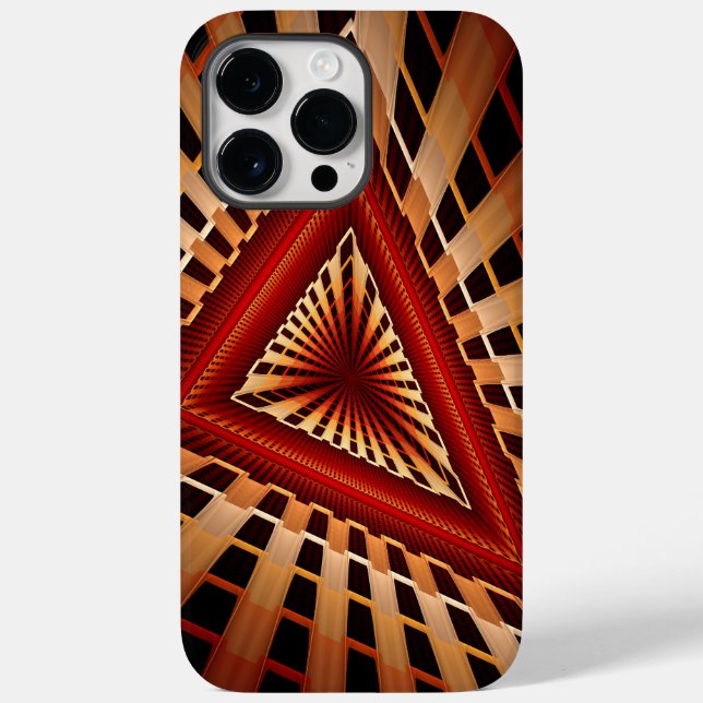 3D Fantasy Network Modern Fraktal Graphic Design Case-Mate iPhone Hülle (Rückseite)