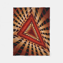 3D Fantasy Network Modern Fraktal Graphic Design Fleecedecke