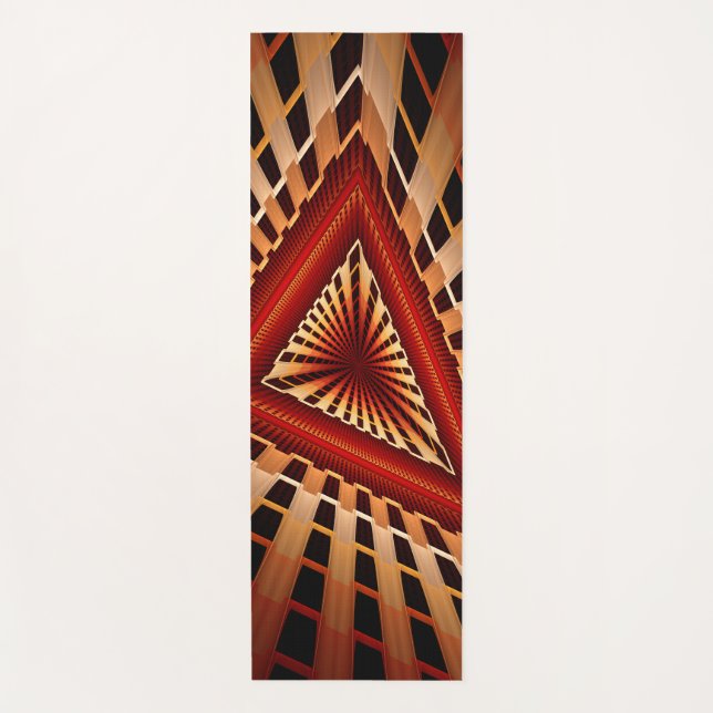 3D Fantasy Network Modern Fraktal Graphic Design Yogamatte (Vorderseite)