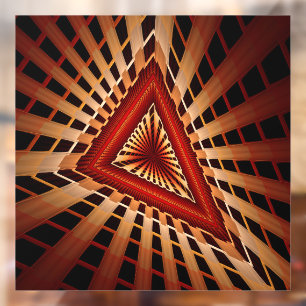 3D Fantasy Netzwerk Moderne Fraktal Grafikdesign Fensteraufkleber