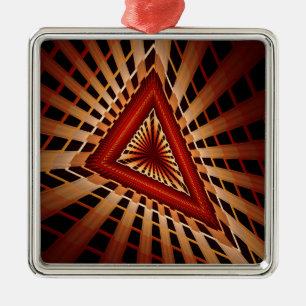 3D Fantasy Netzwerk Moderne Fraktal Grafikdesign Ornament Aus Metall