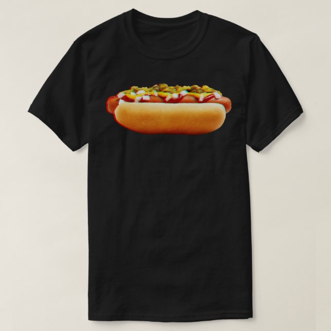 3D-Farbe für Hot Dog T-Shirt (Design vorne)